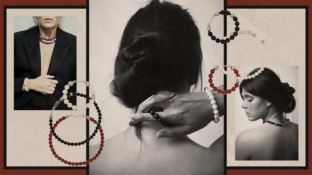 Elegant natural collection jewelry featuring unique stones in stunning designs, showcasing nature's beauty and energy.