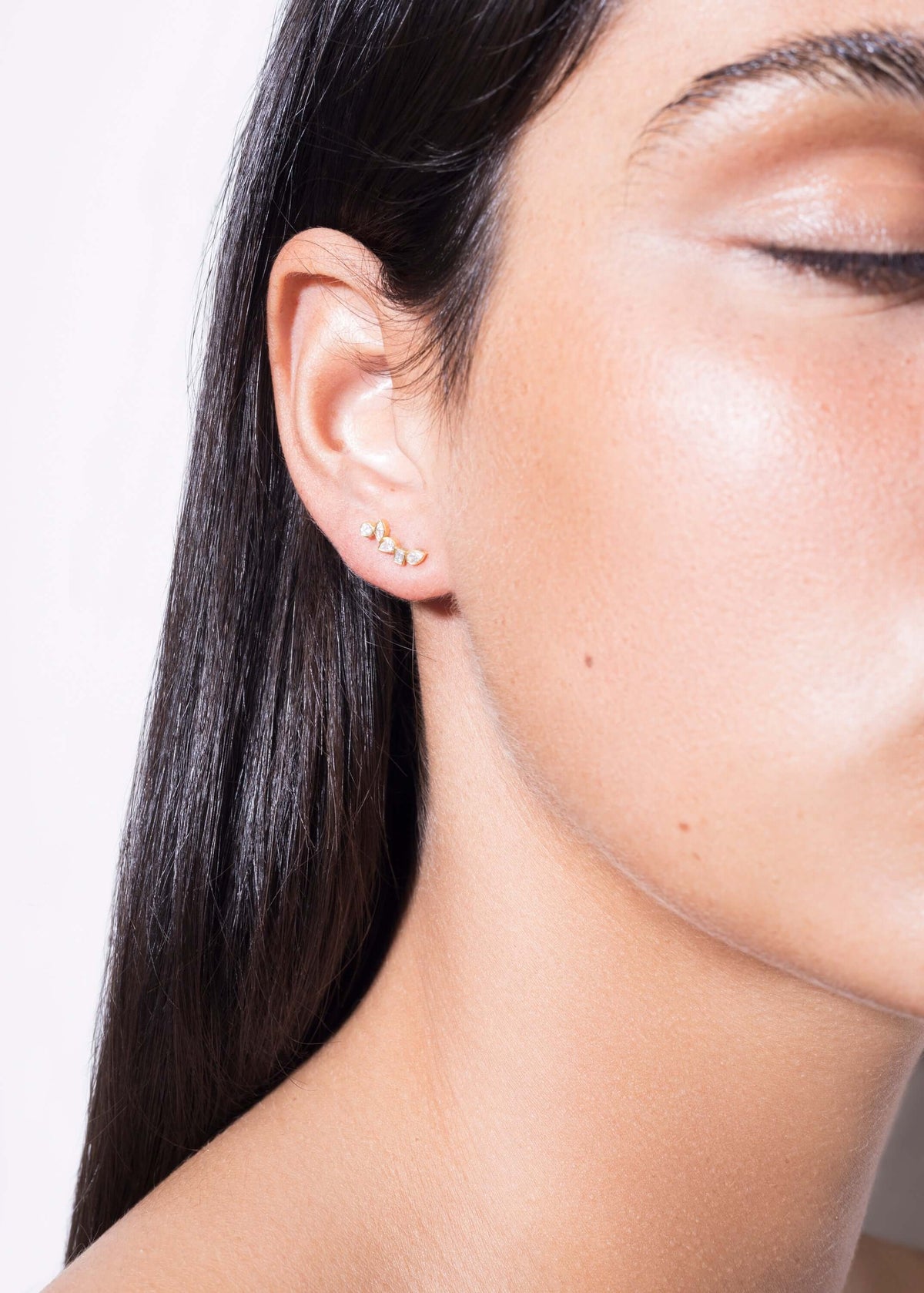Floating diamond earrings 18k Earrings