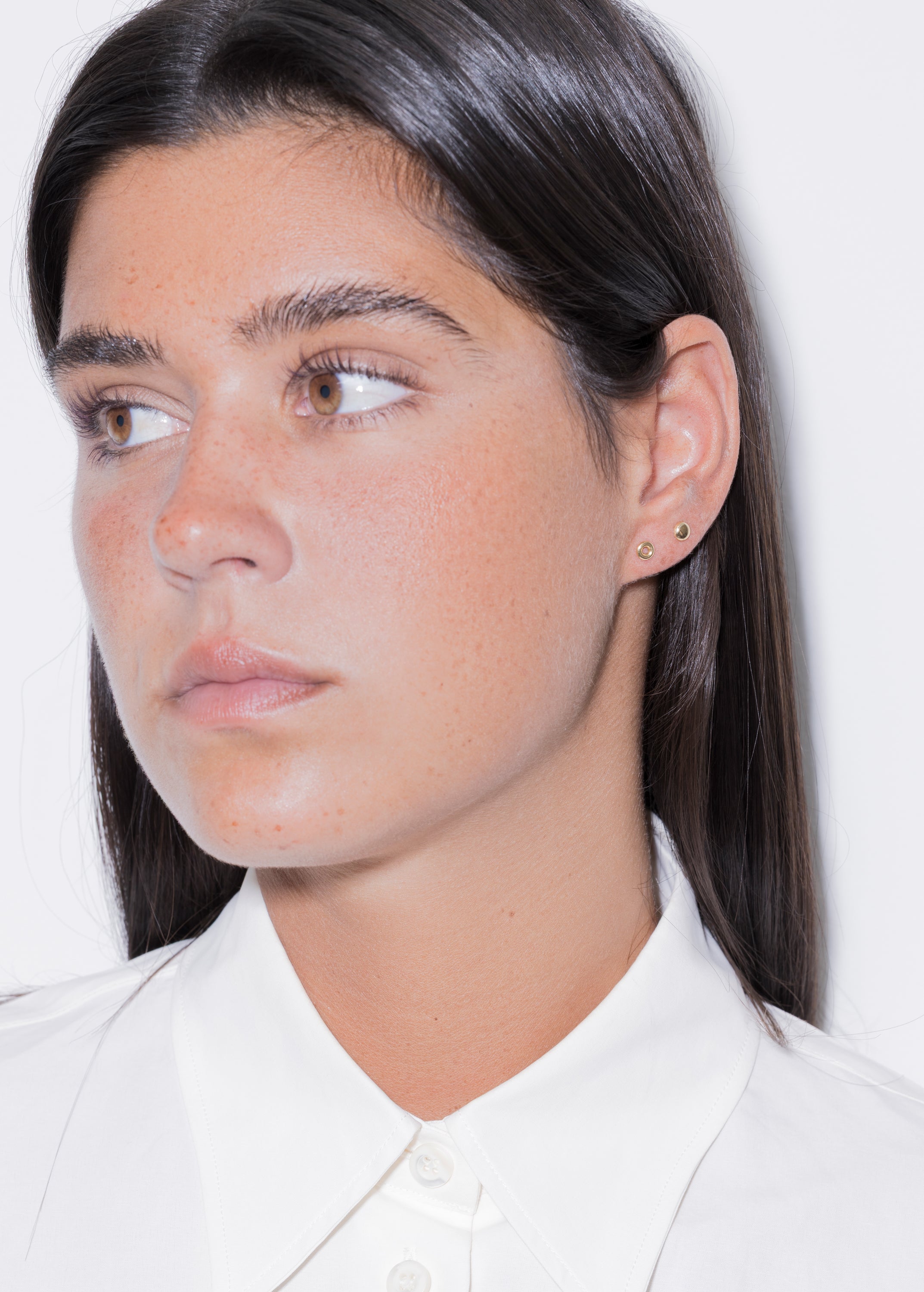full earring 18k in model