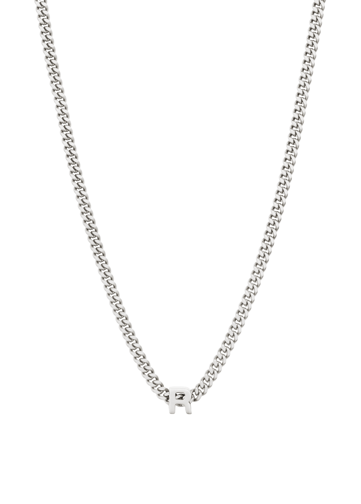 alphabet necklace with pendant R Necklaces