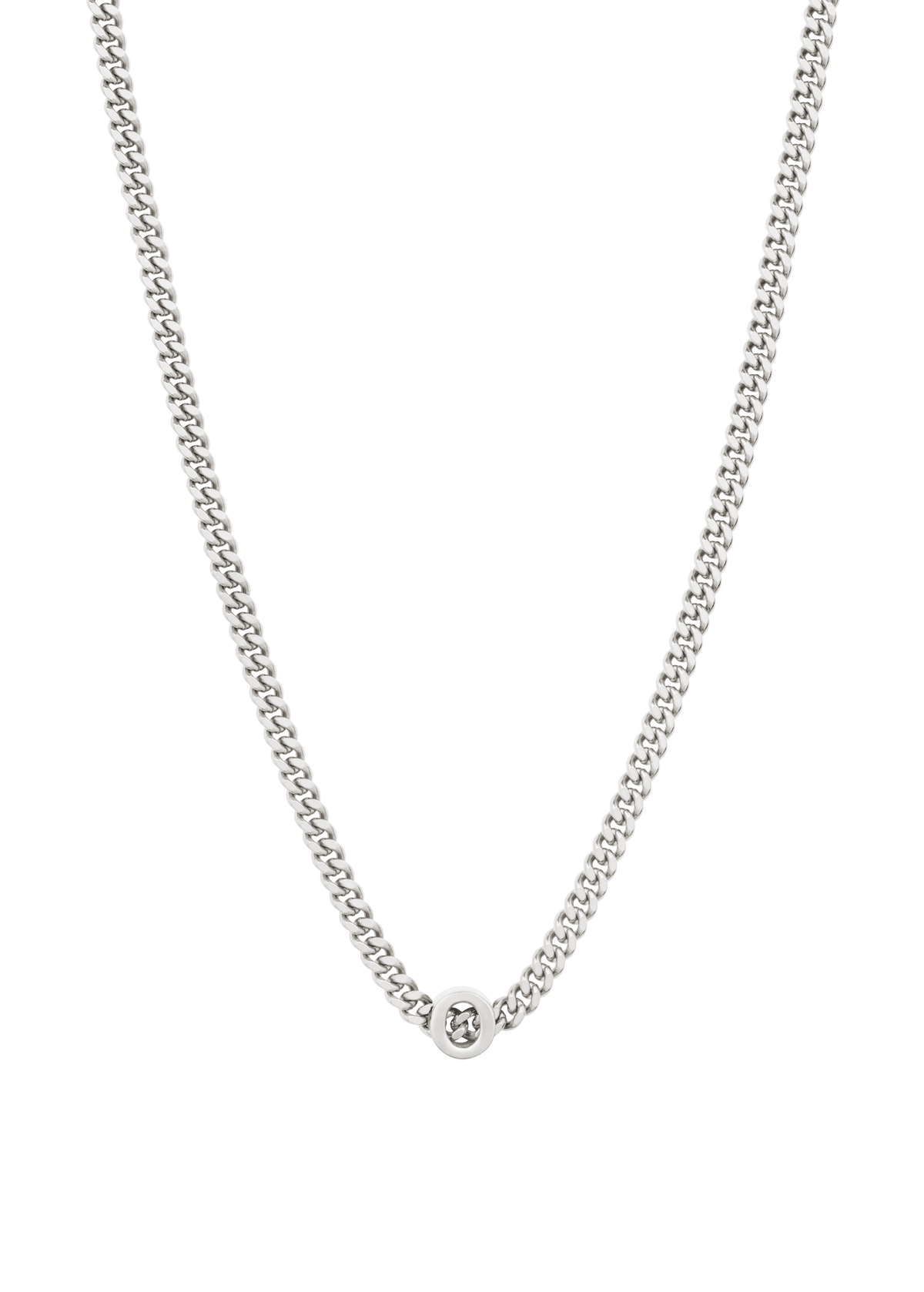 alphabet necklace with pendant O Necklaces