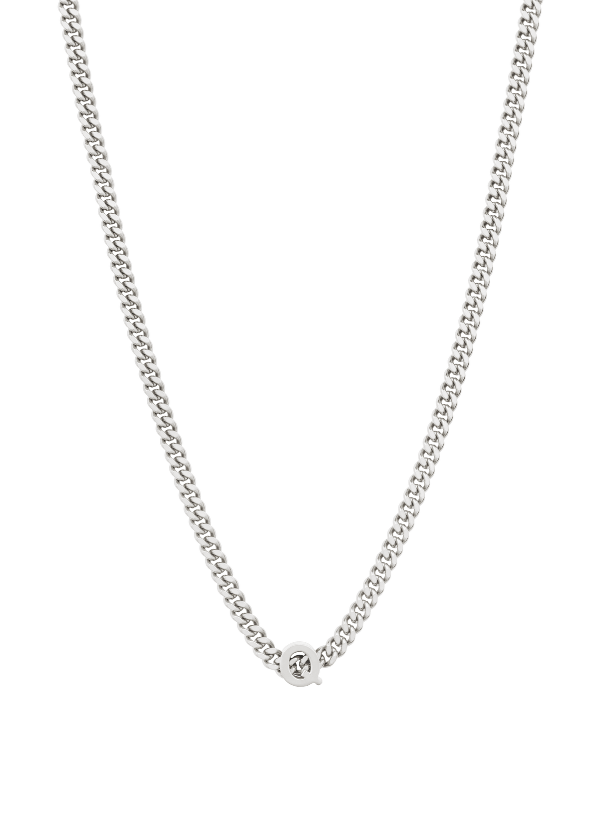alphabet necklace with pendant Q Necklaces