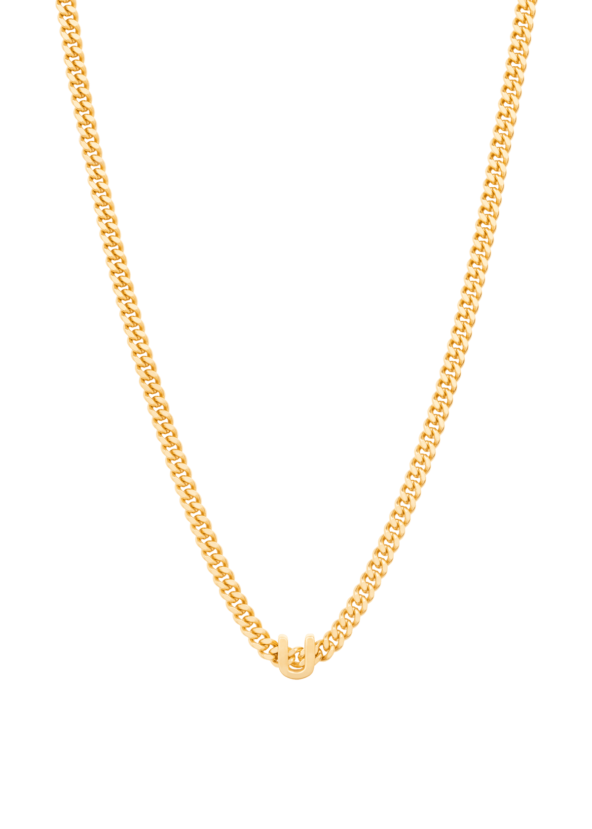 alphabet necklace with pendant U Necklaces