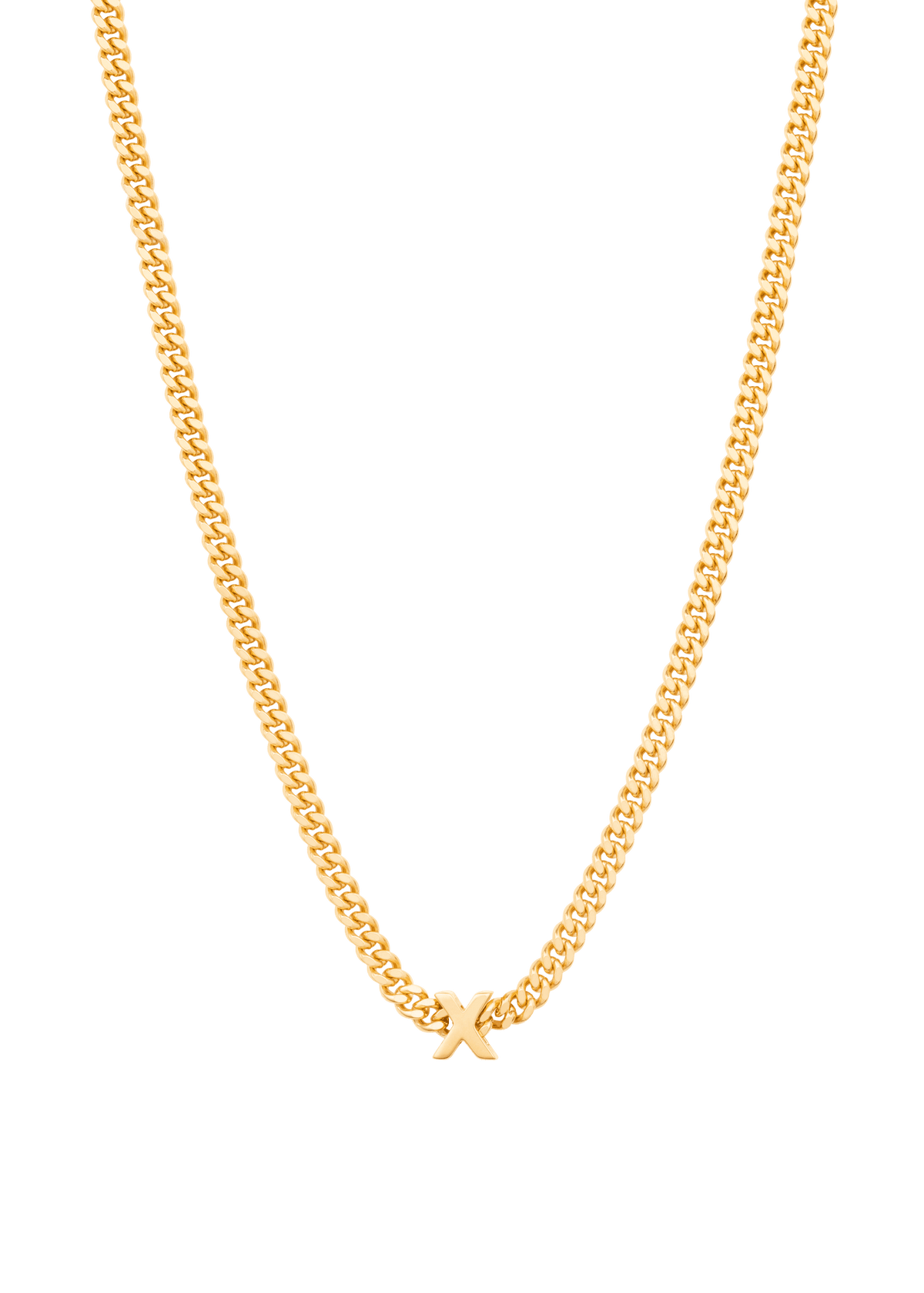 alphabet necklace with pendant X Necklaces