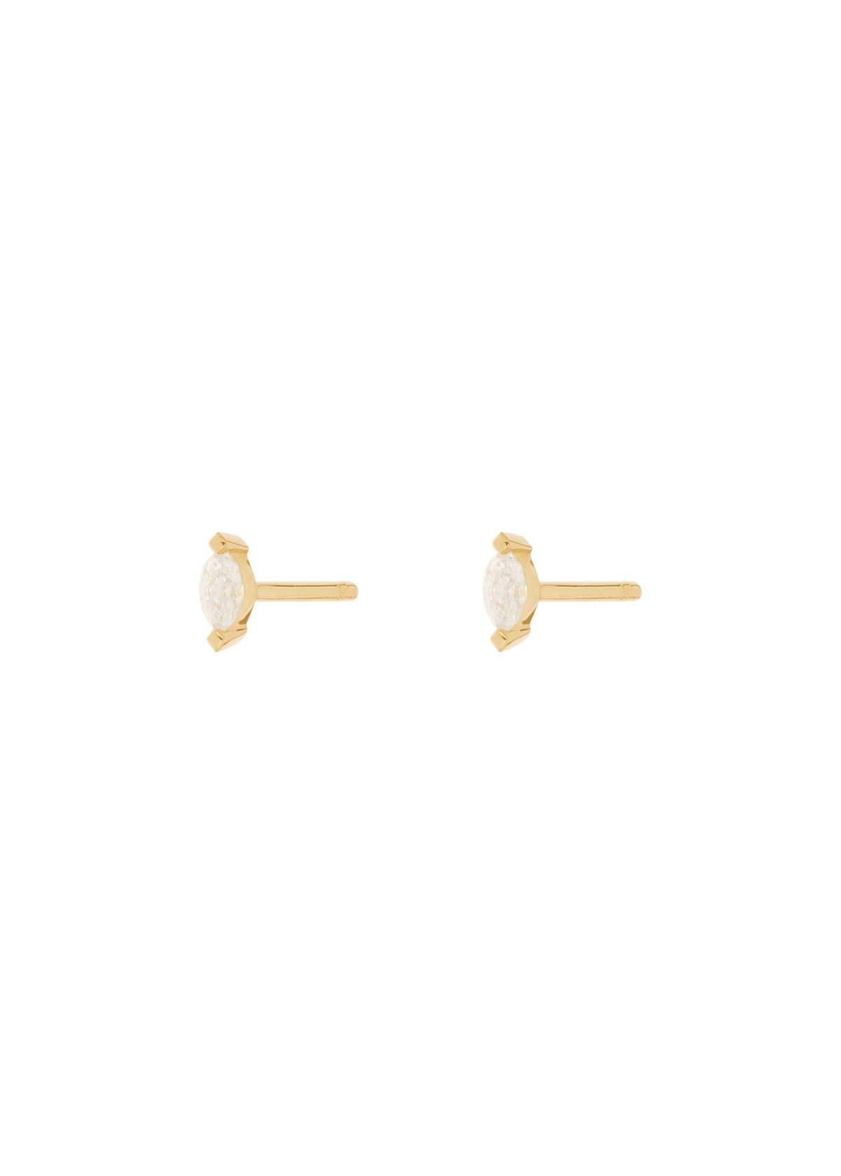Pear diamond stud earrings 18k Earrings