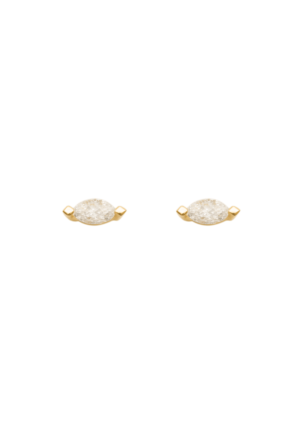 Pear diamond stud earrings 18k Earrings