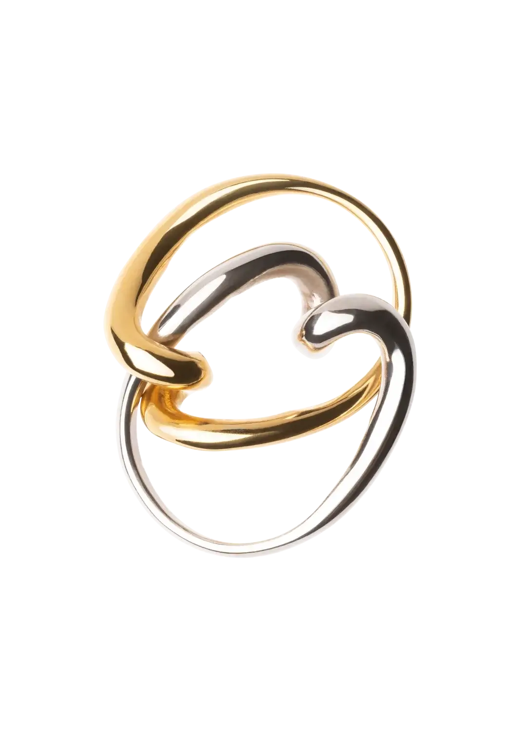 Double Two Tone Ring Rings