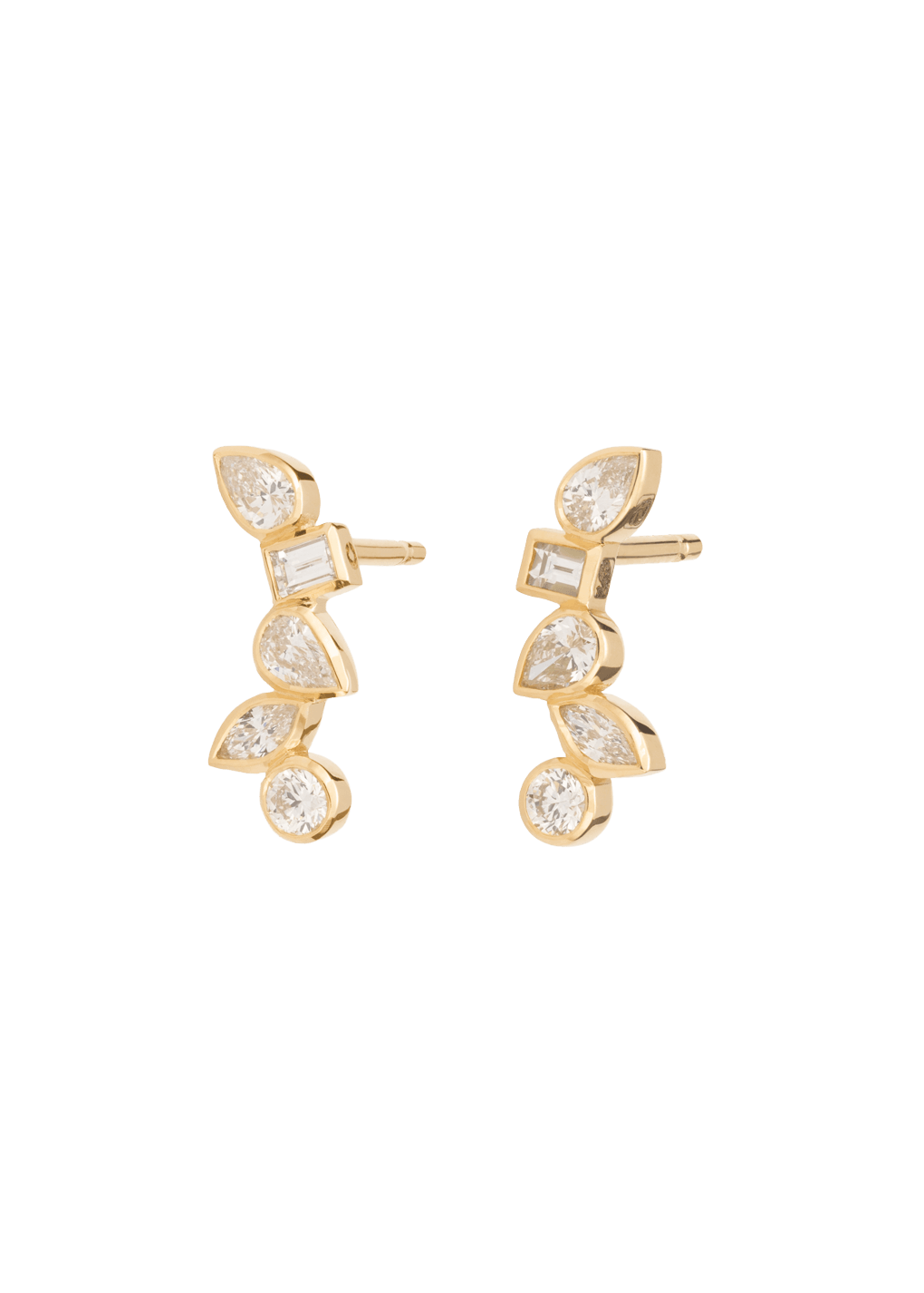 Floating diamond earrings 18k Earrings