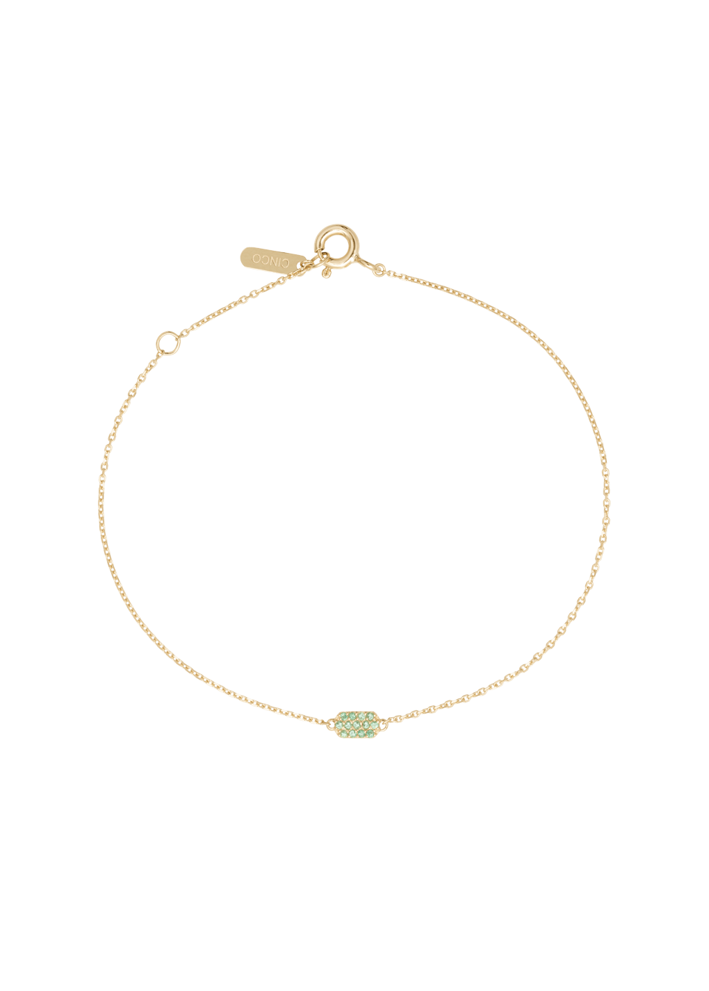 Hannah bracelet 18k emerald bracelet