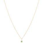mock necklace emerald 18k