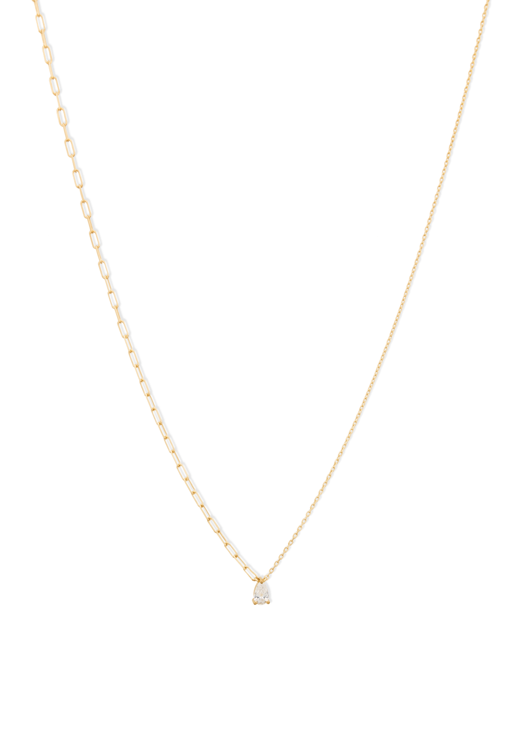 pear Halskette 18k Diamant