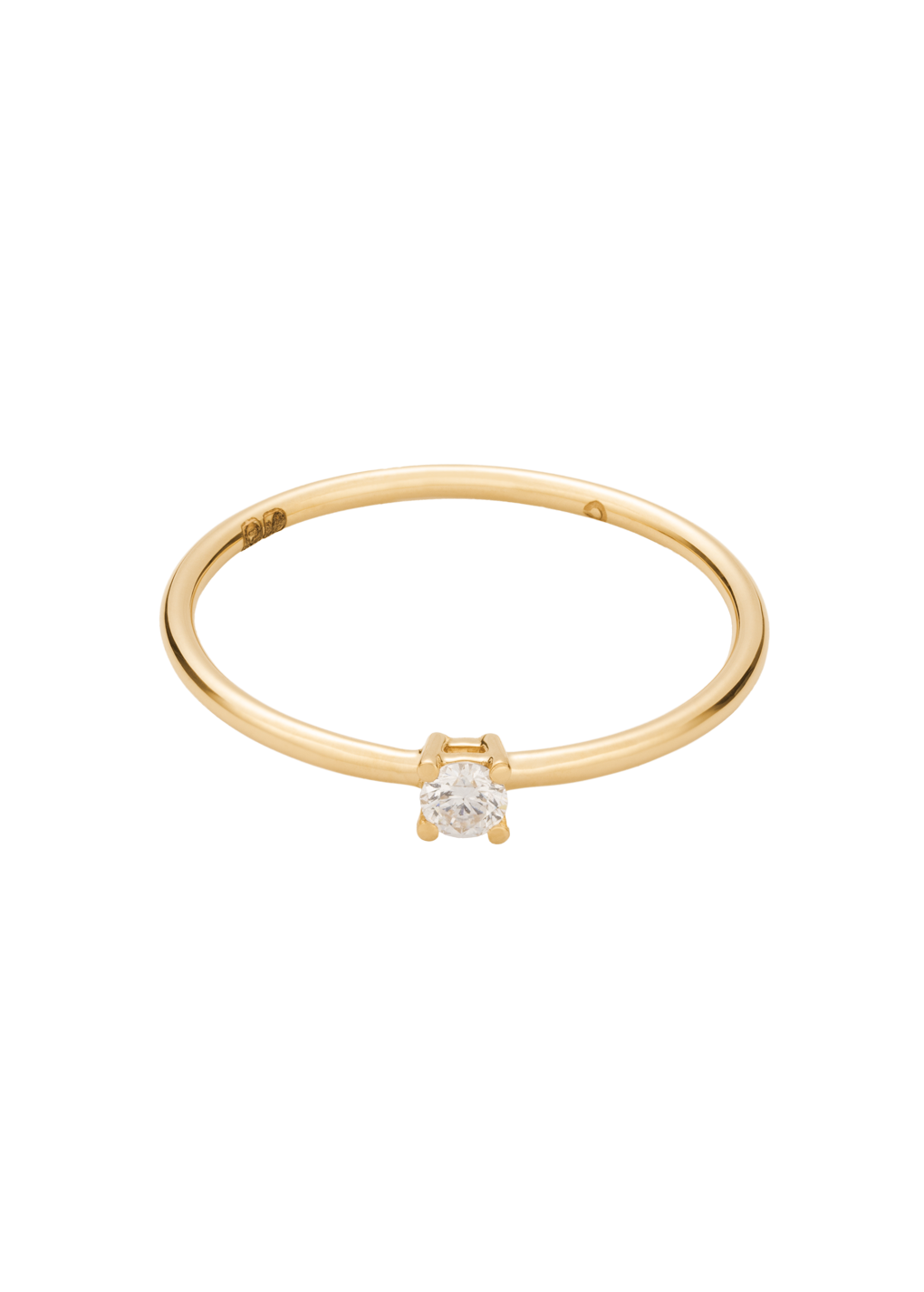 Solitär-Diamantring 18k