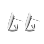 tina huggies earrings CINCO silver