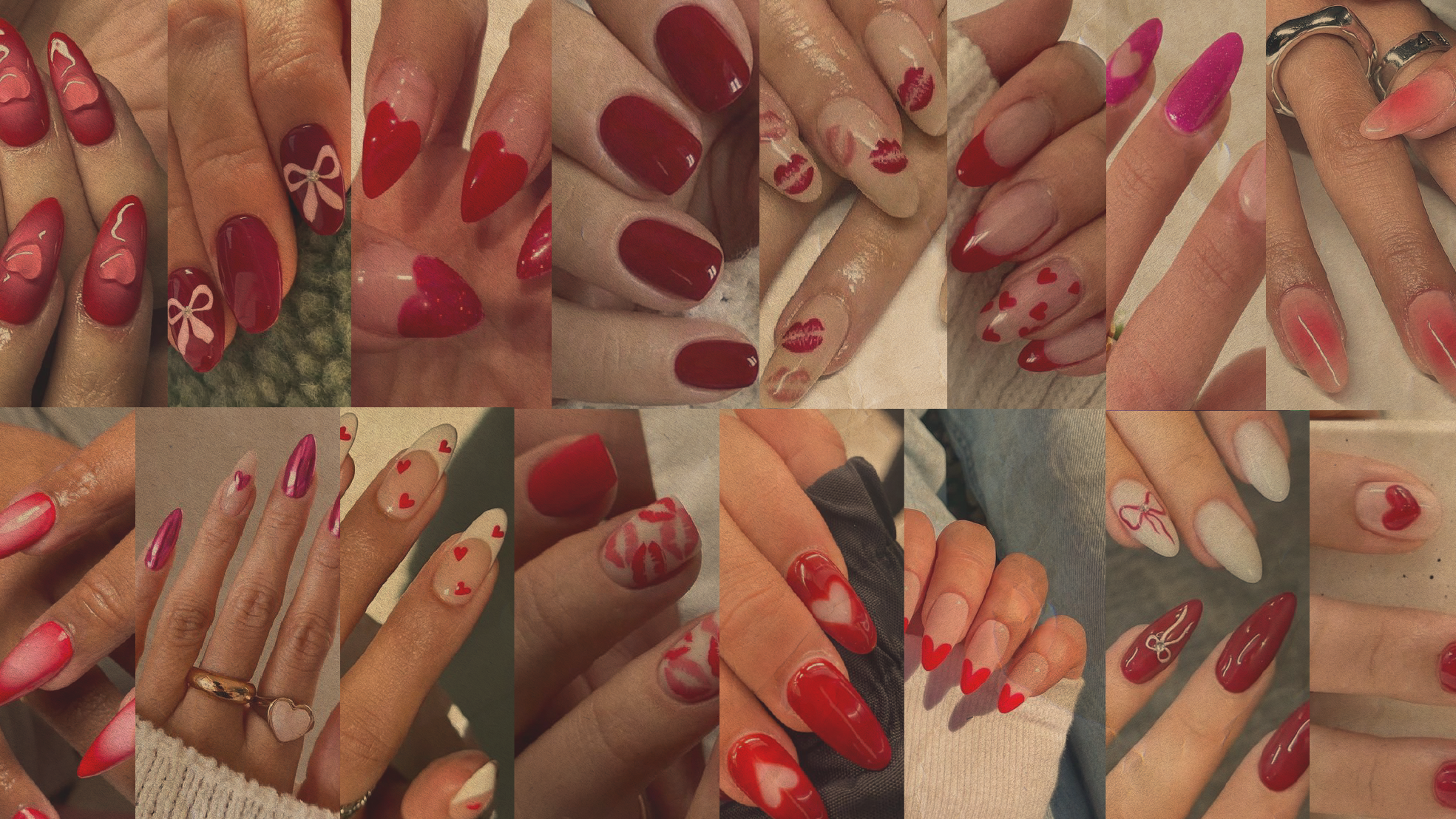 nail art inspo for valentine's day