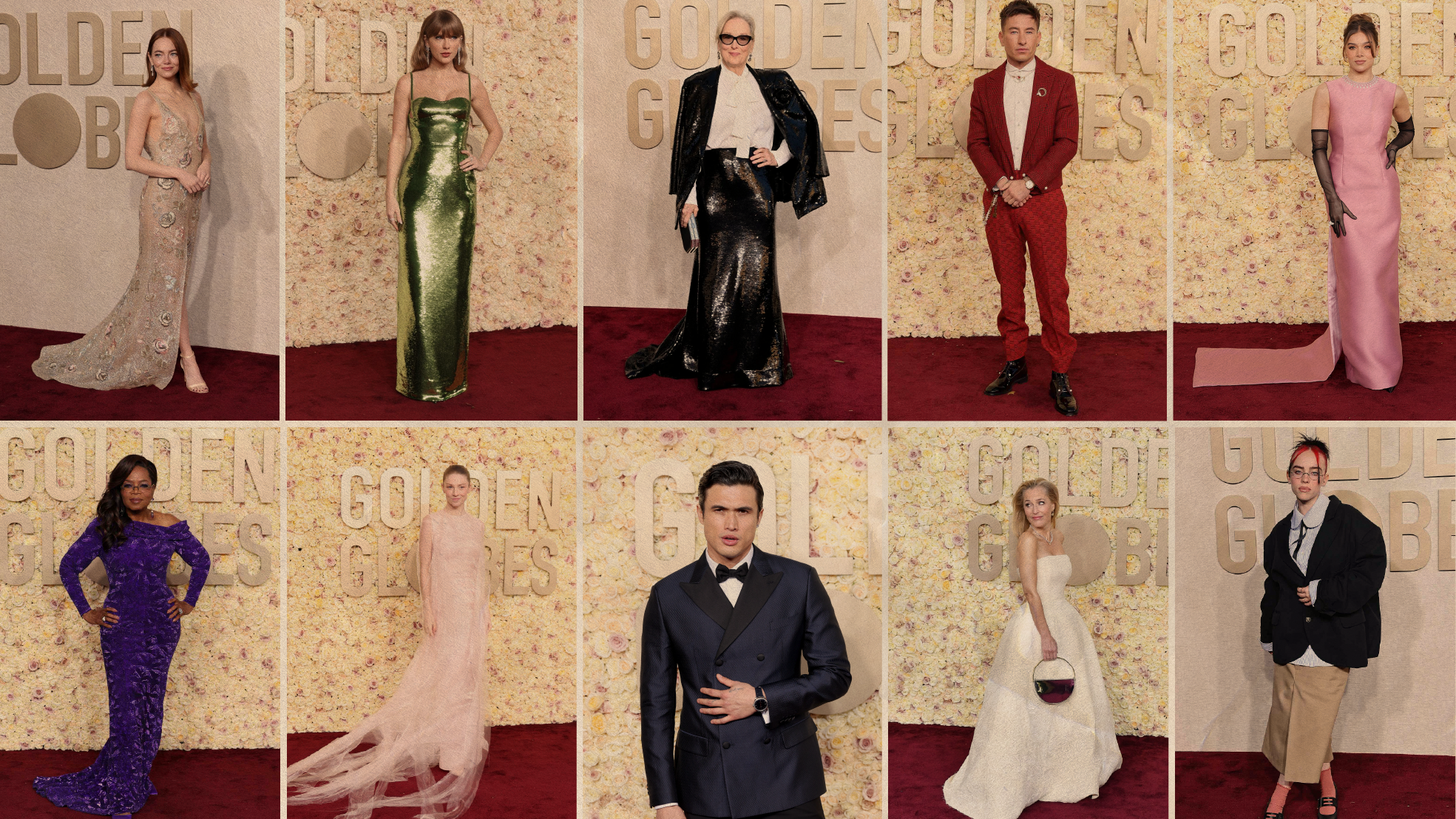 golden globes: the best outfits