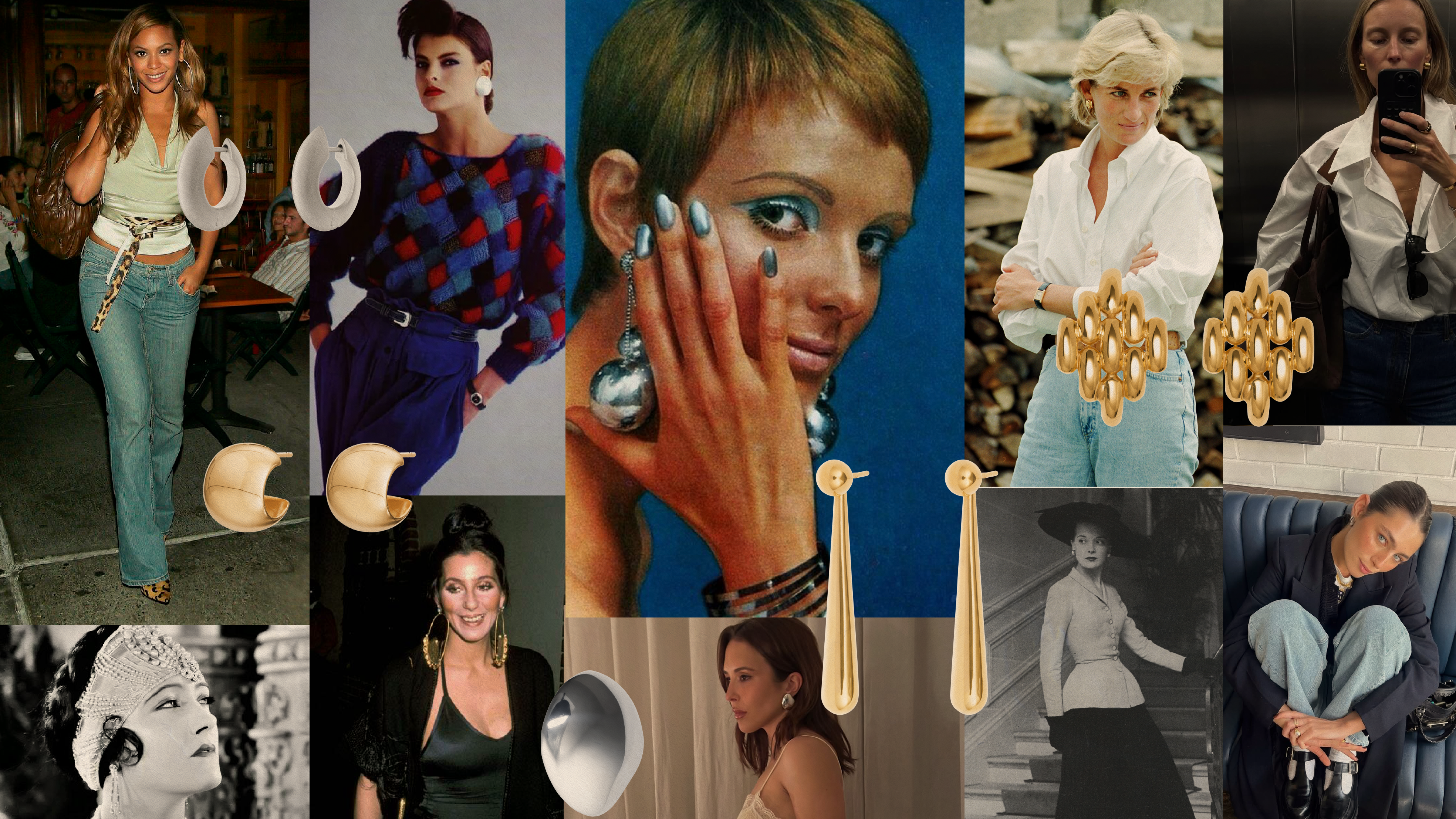 earrings through the decades: from timeless pearls to bold statements