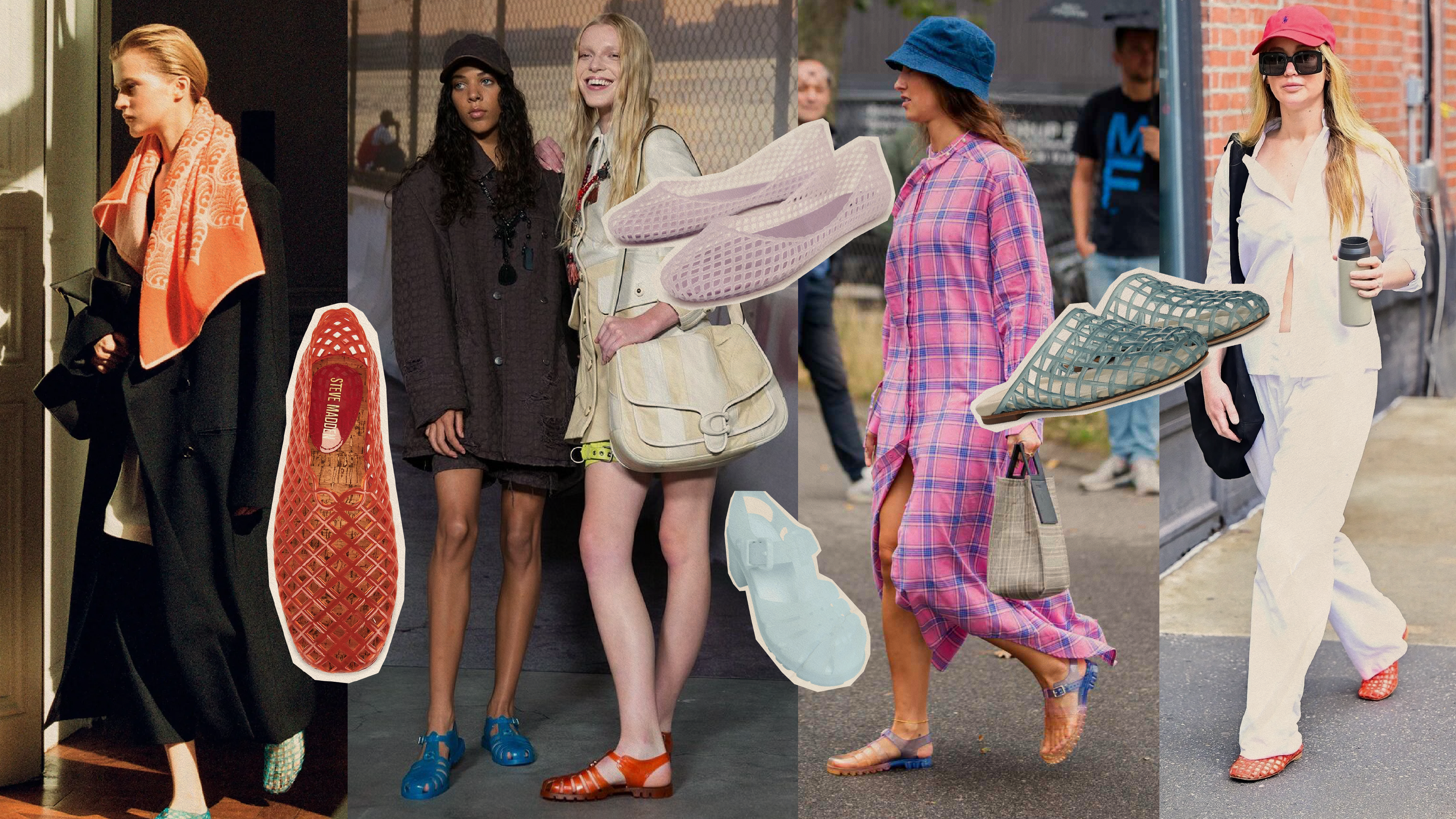 the unexpected shoe trend of 2025? jelly sandals are back—with a twist