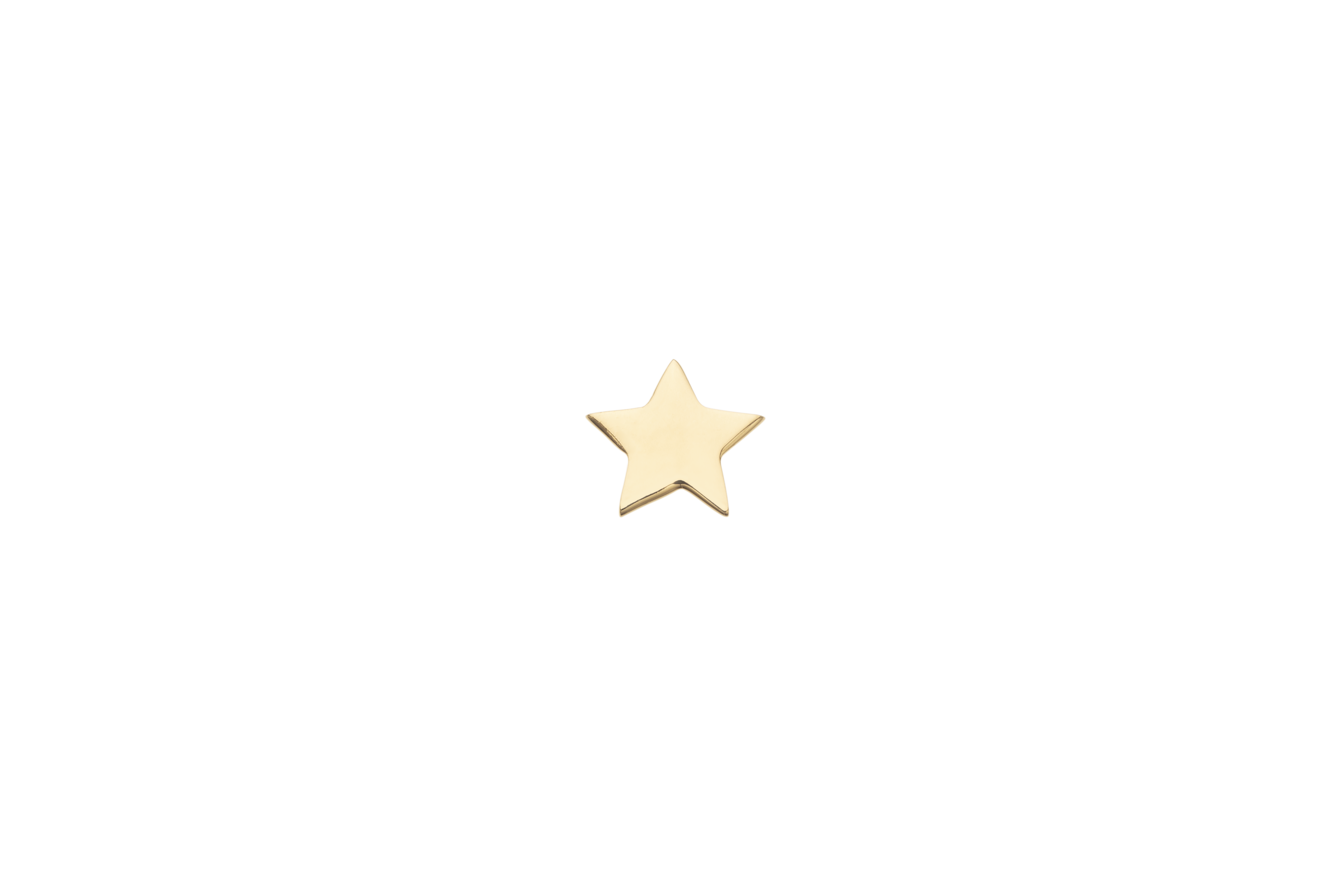 alphabet charm star in gold