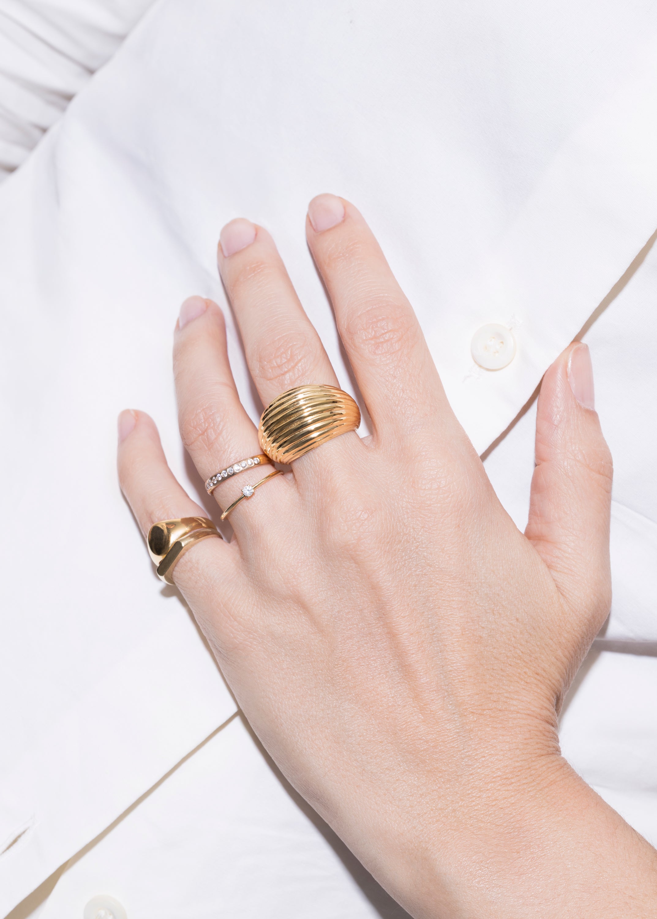 li 18k Diamant-Verlobungsring