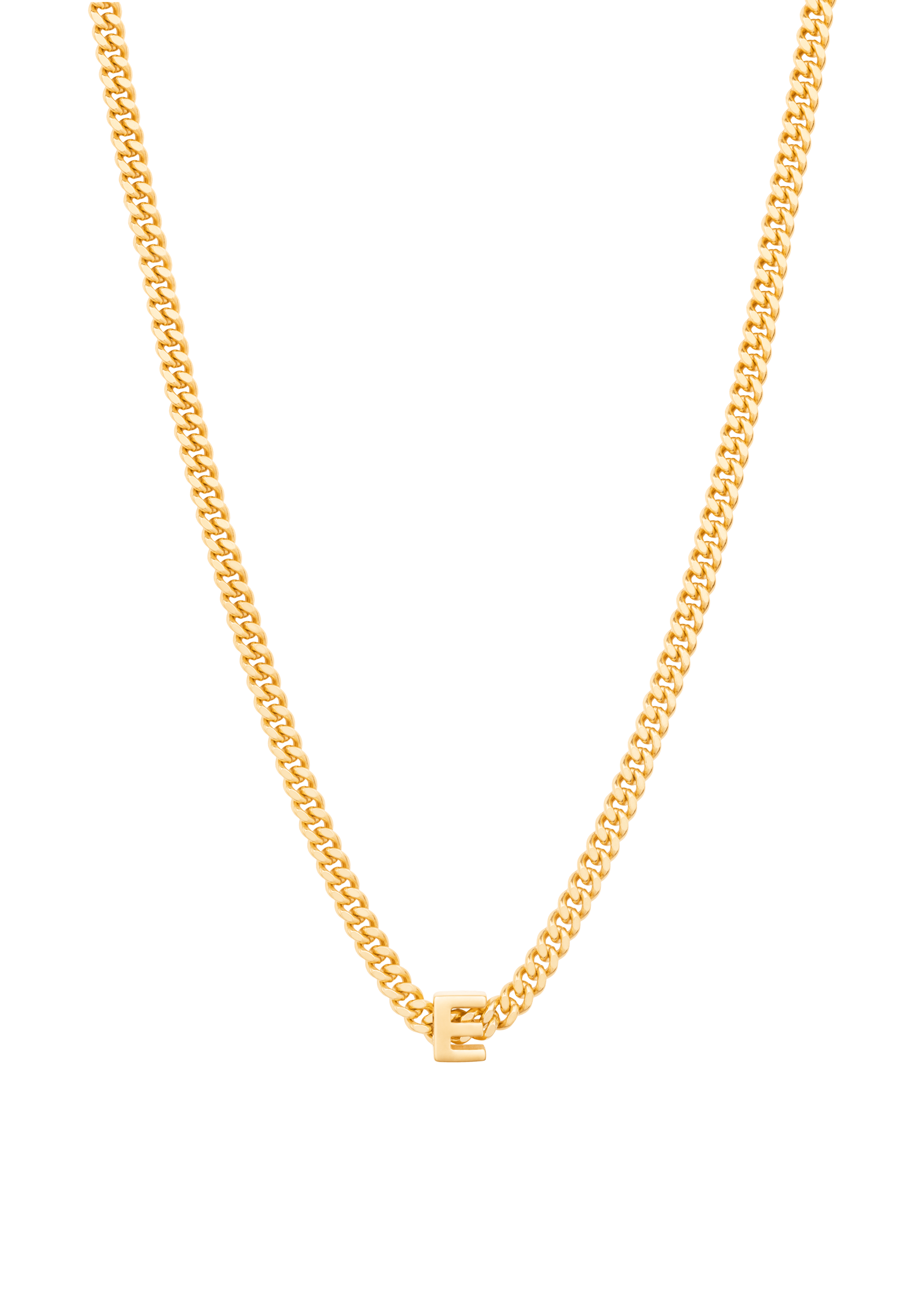 alphabet necklace with pendant E