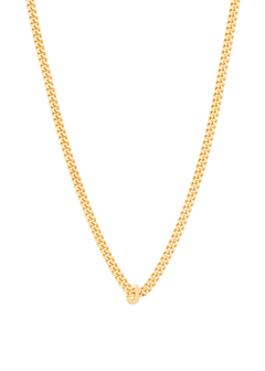 alphabet necklace with pendant J in gold