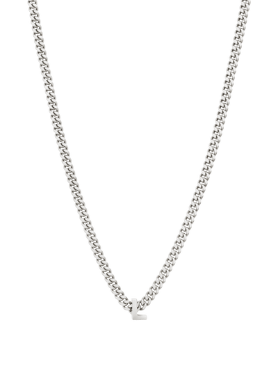 alphabet necklace with pendant L Necklaces