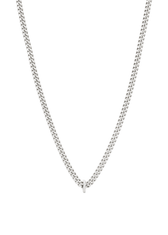 alphabet necklace with pendant I in silver