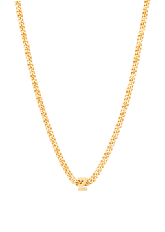 alphabet necklace with pendant Z in gold