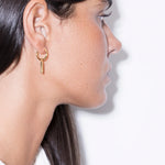 bela huggies earrings