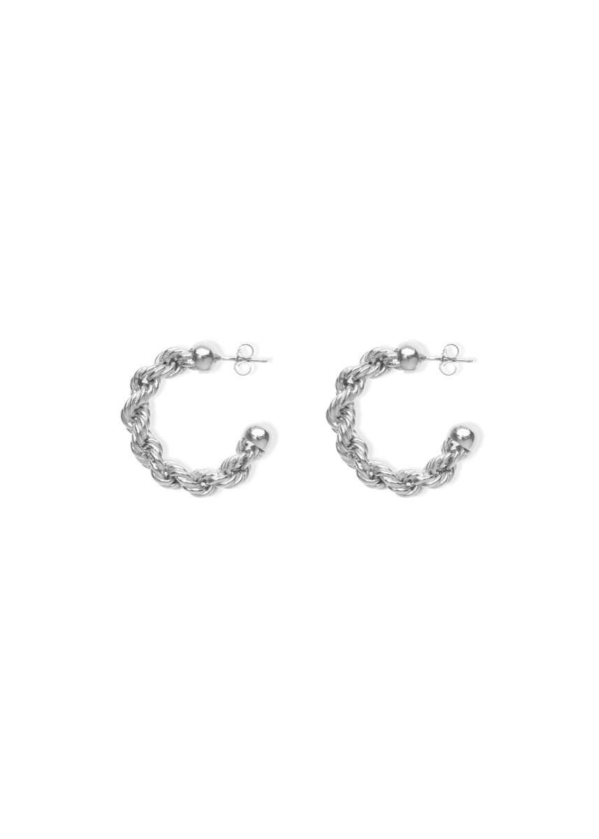 bia earrings in silver