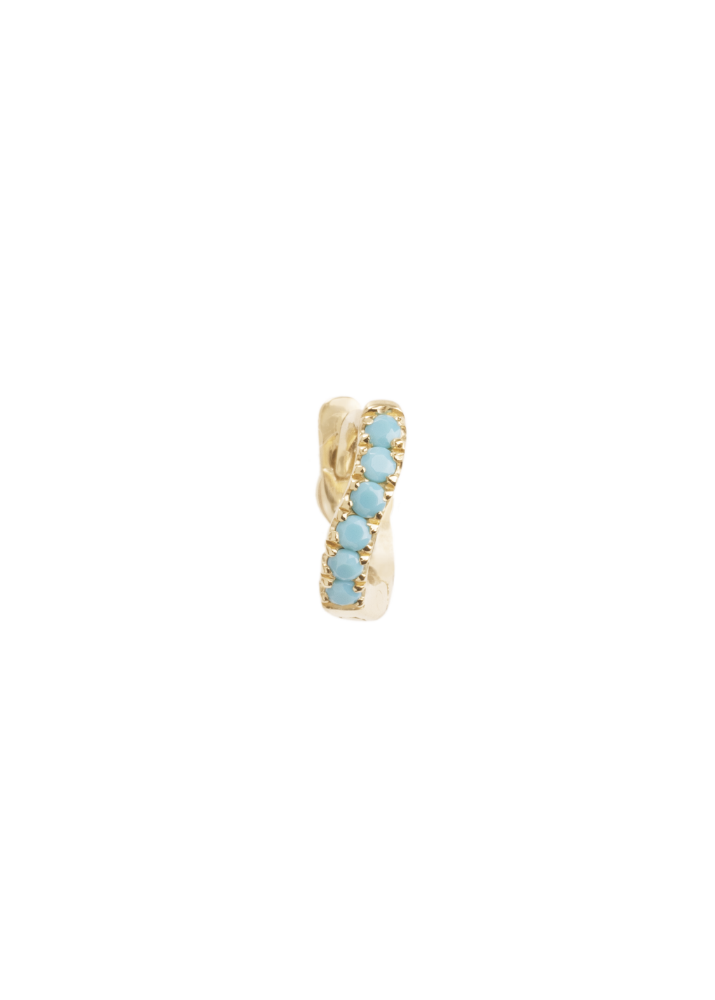 cate hoop 18k turquoise