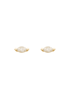 Pear diamond stud earrings 18k Earrings