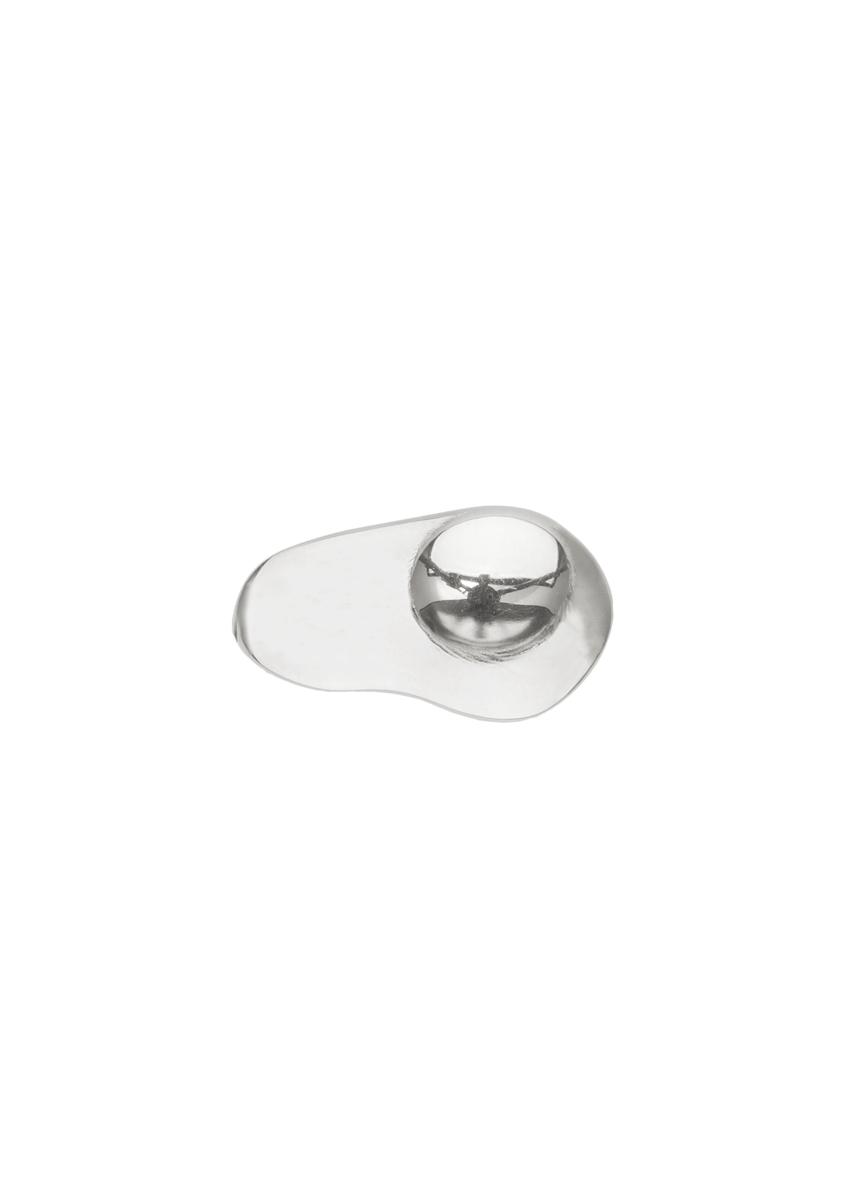 alphabet charm egg in silver