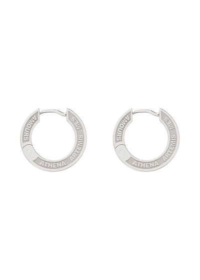 Jodie engraved huggies Earrings