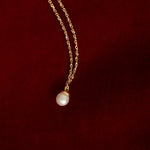 natalia necklace 18k pearl