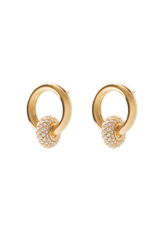 nina earrings in gold