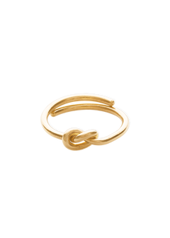 noeud ring in gold