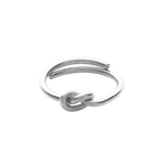 noeud ring in silver