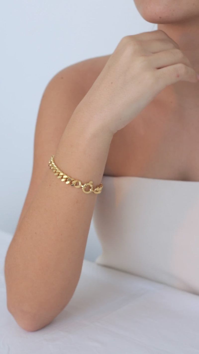 Huda Bracelet silver 19cm bracelet