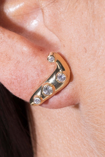 Unending 18k diamond earrings Earrings