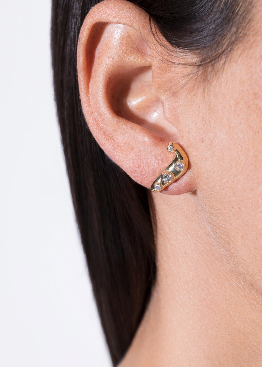 unending diamond earrings 18k