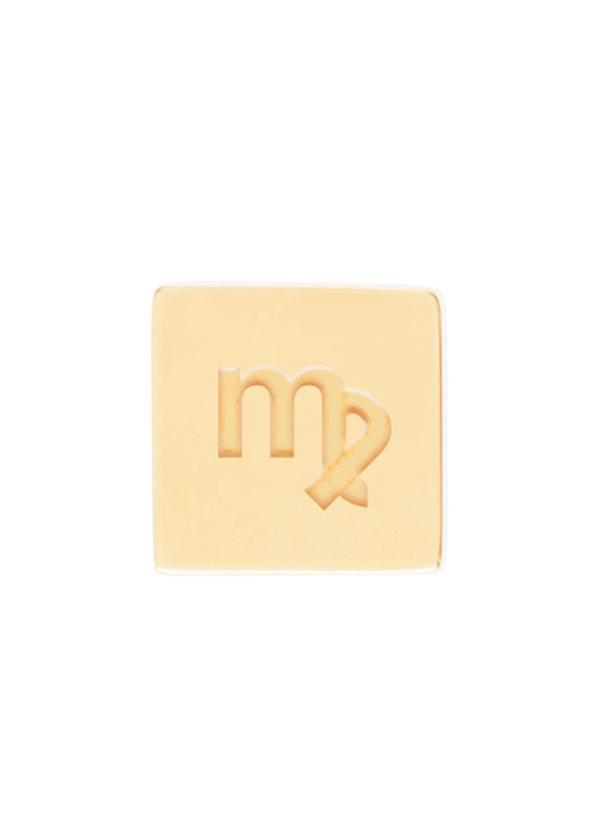 alphabet charm horoscope virgo in gold