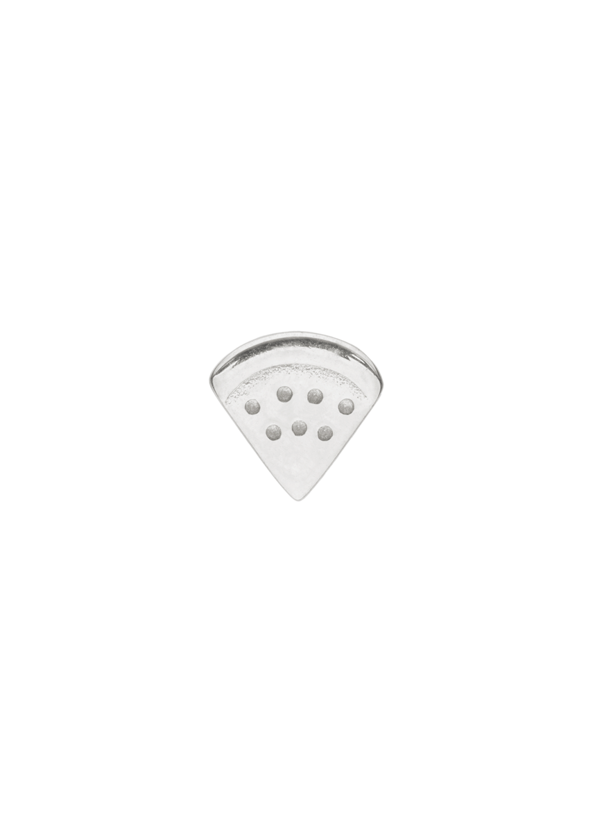 alphabet charm watermelon in silver