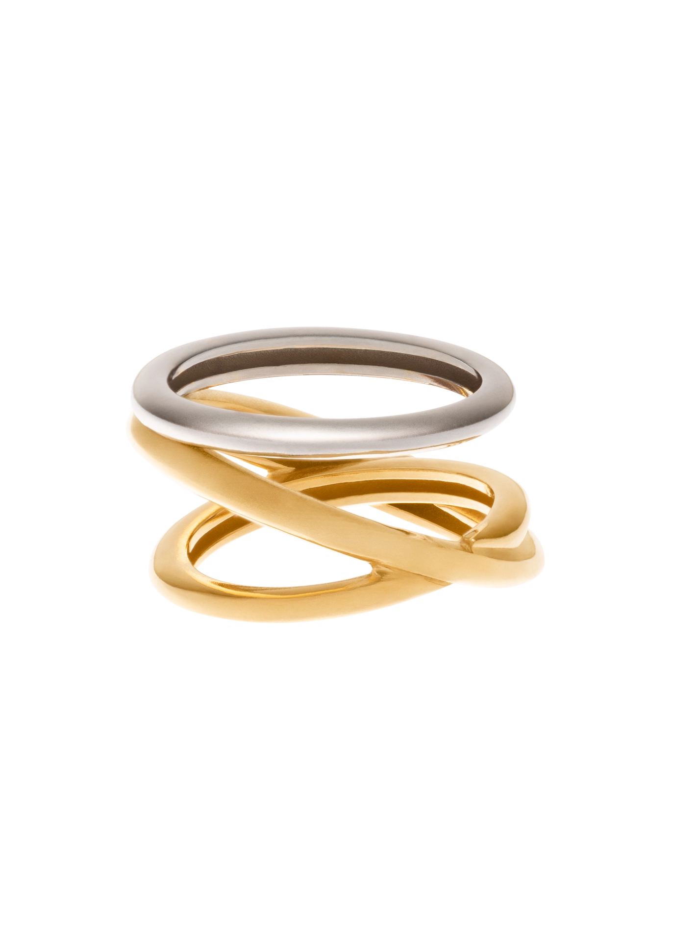 Zara Sculptural Two-Tone Ring