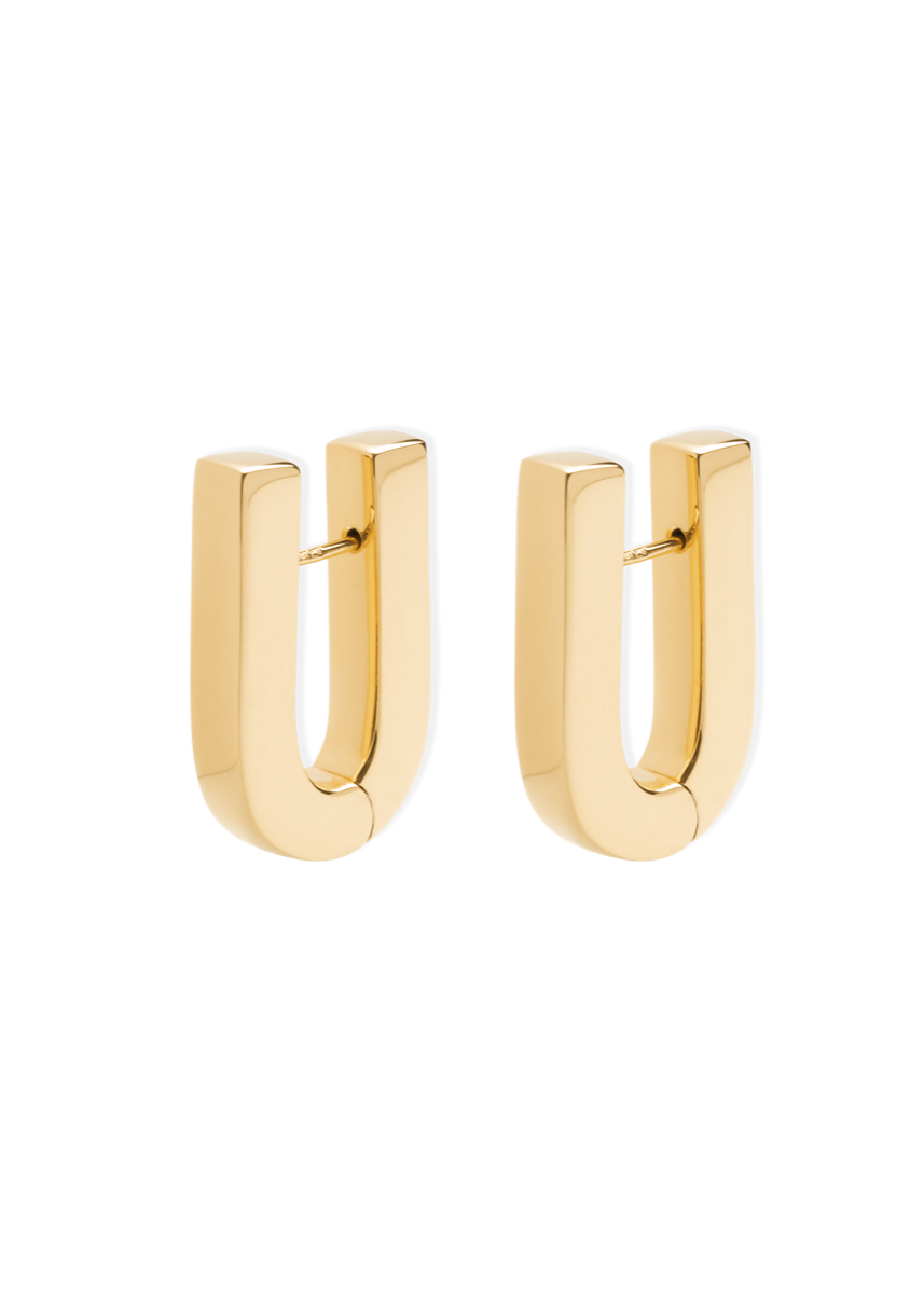 Louis Vuitton LV Edge Double Earrings Gold in Gold Metal with Gold-tone - GB